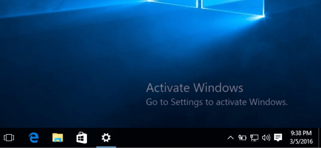 Windows is not activated