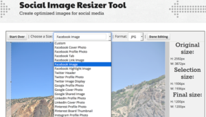 Social image Resizer Tool