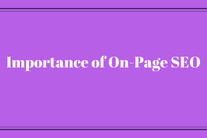 Importance of On Page