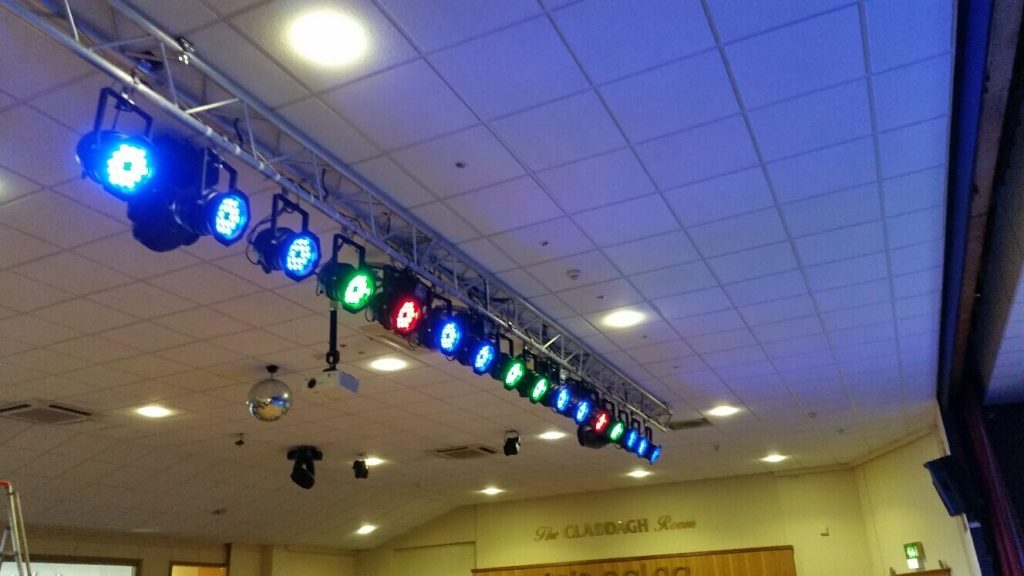 stage lighting installation