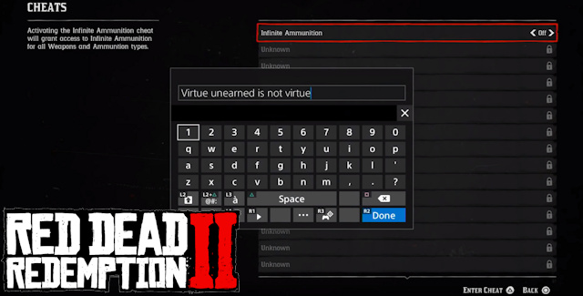 RED DEAD REDEMPTION 2 CHEATS