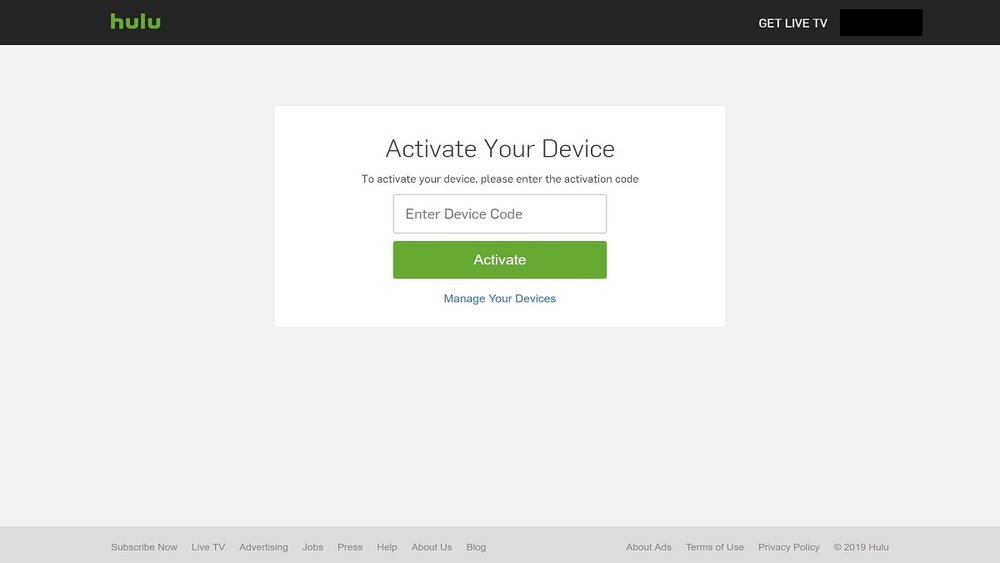 Activate Hulu on pc