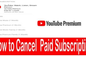 how to cancel YouTube red?