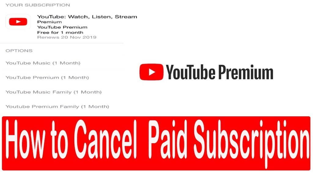 how to cancel YouTube red?
