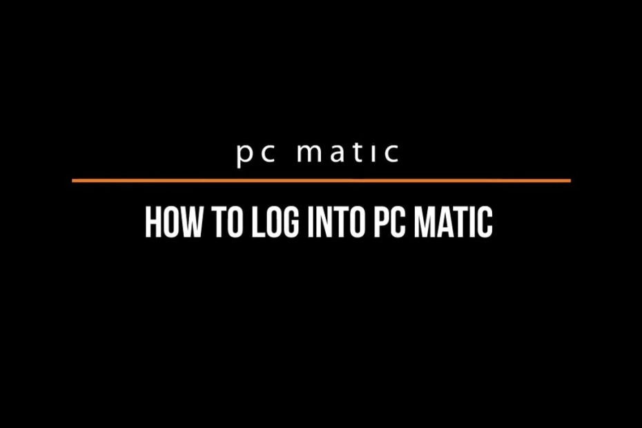 pc matic login