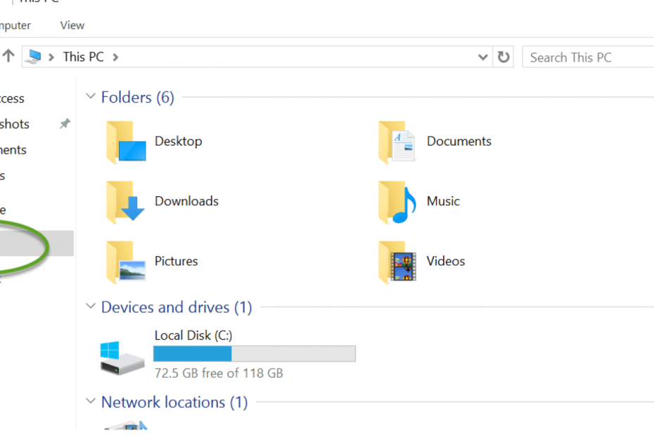 Windows file explorer