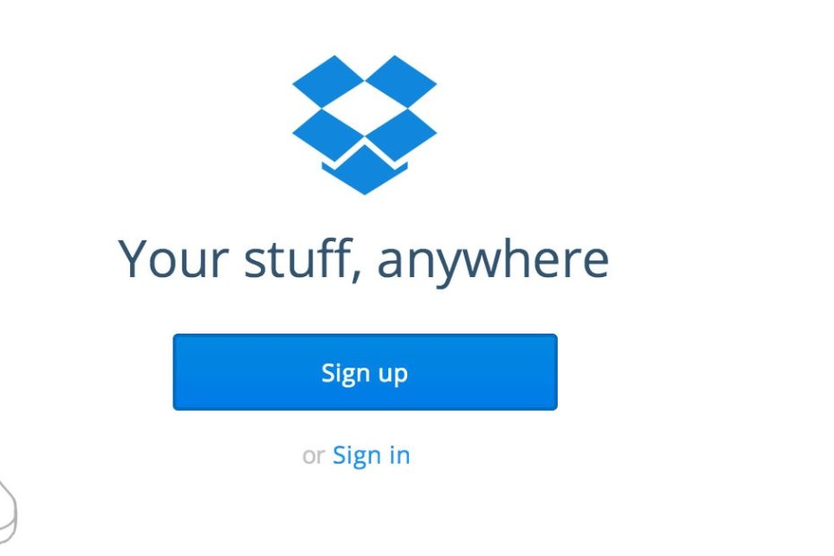 dropbox login