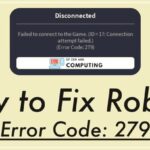 Roblox Error Code 279