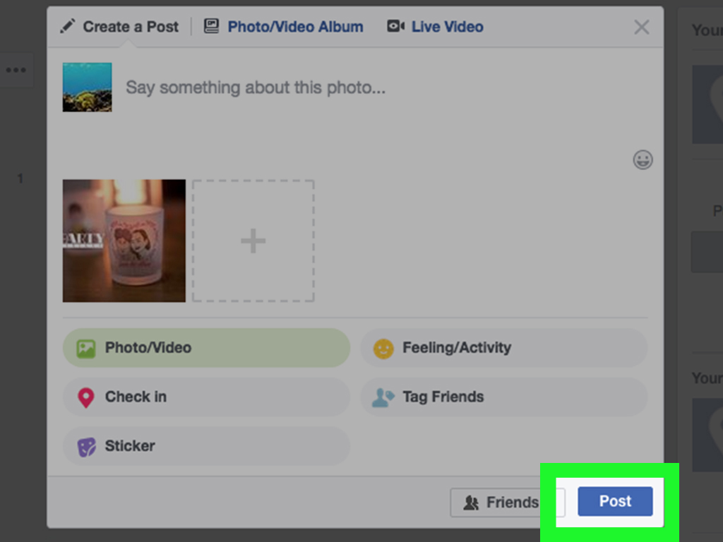 upload images to facebook