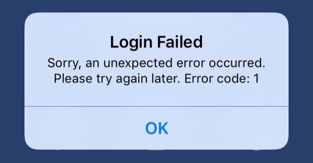 Facebook Error Code 2 on iPhone