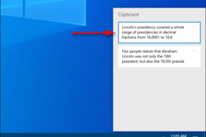 View Clipboard Contents in Windows 10