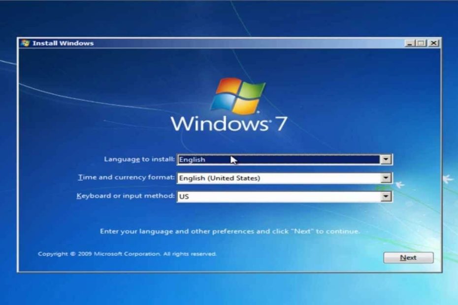 install windows 7 by usb