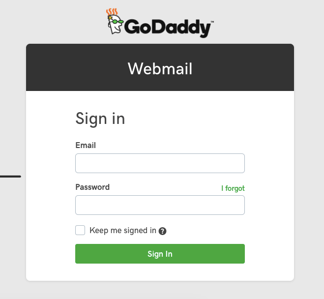 create a GoDaddy Webmail account(1)