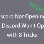 Discord won’t open