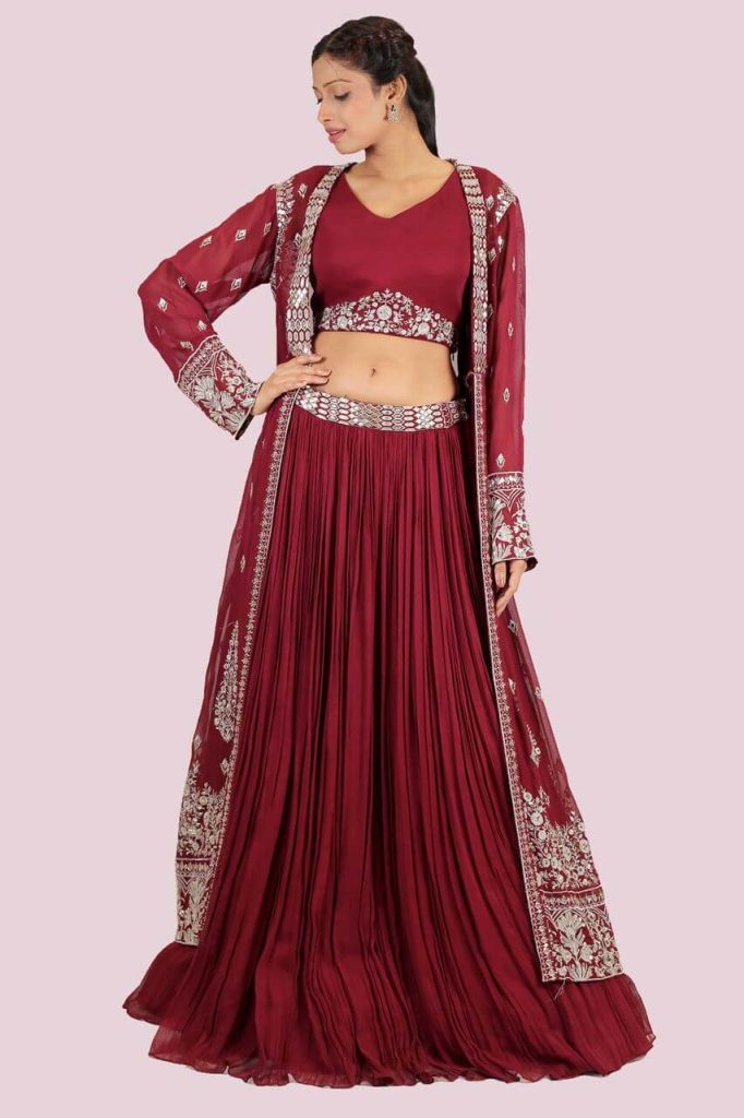 The Stylish Jacket style lehenga choli